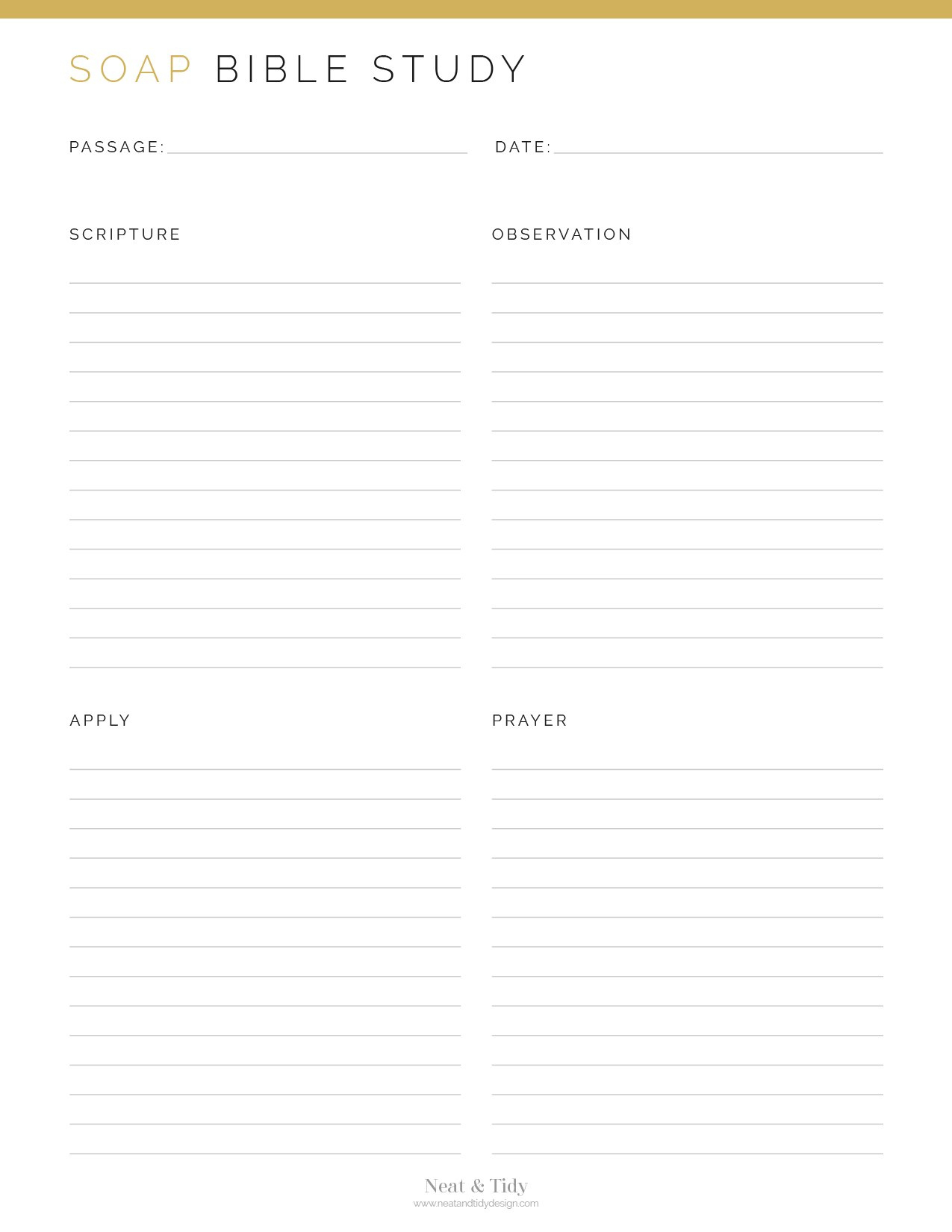 Soap Bible Study regarding Printable Soap Bible Study Template