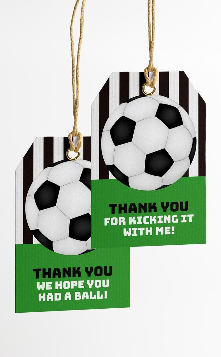 Soccer Birthday Party Ideas | Printable Party Favour Tags pertaining to Free Printable Soccer Tags