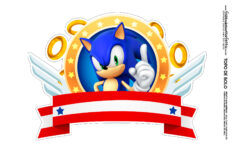 Sonic Party: Free Printable Cake Toppers And Decoration. – Oh My pertaining to Printable Sonic Cake Topper