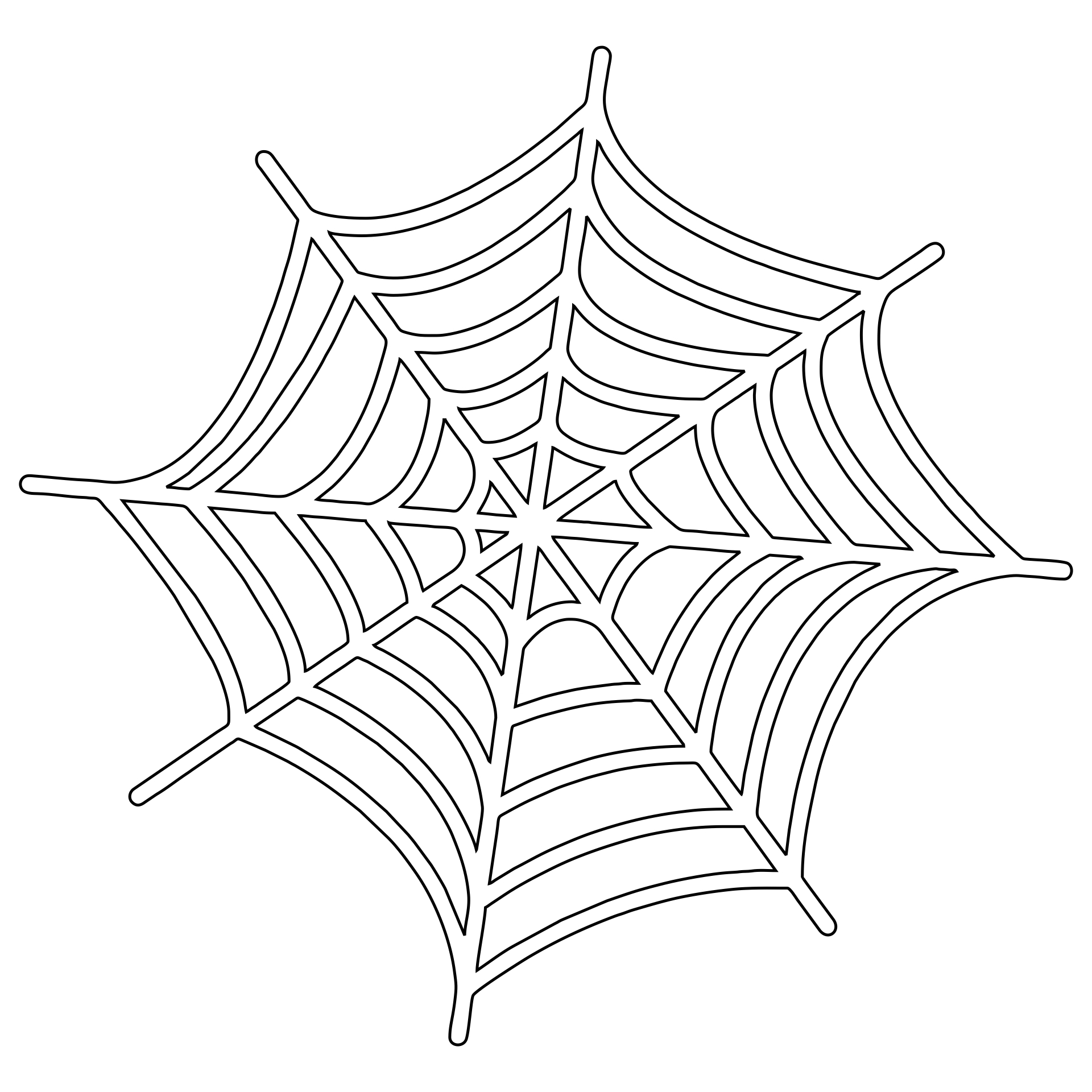 Spider Web Template Free Printable throughout Printable Spider Web Stencil