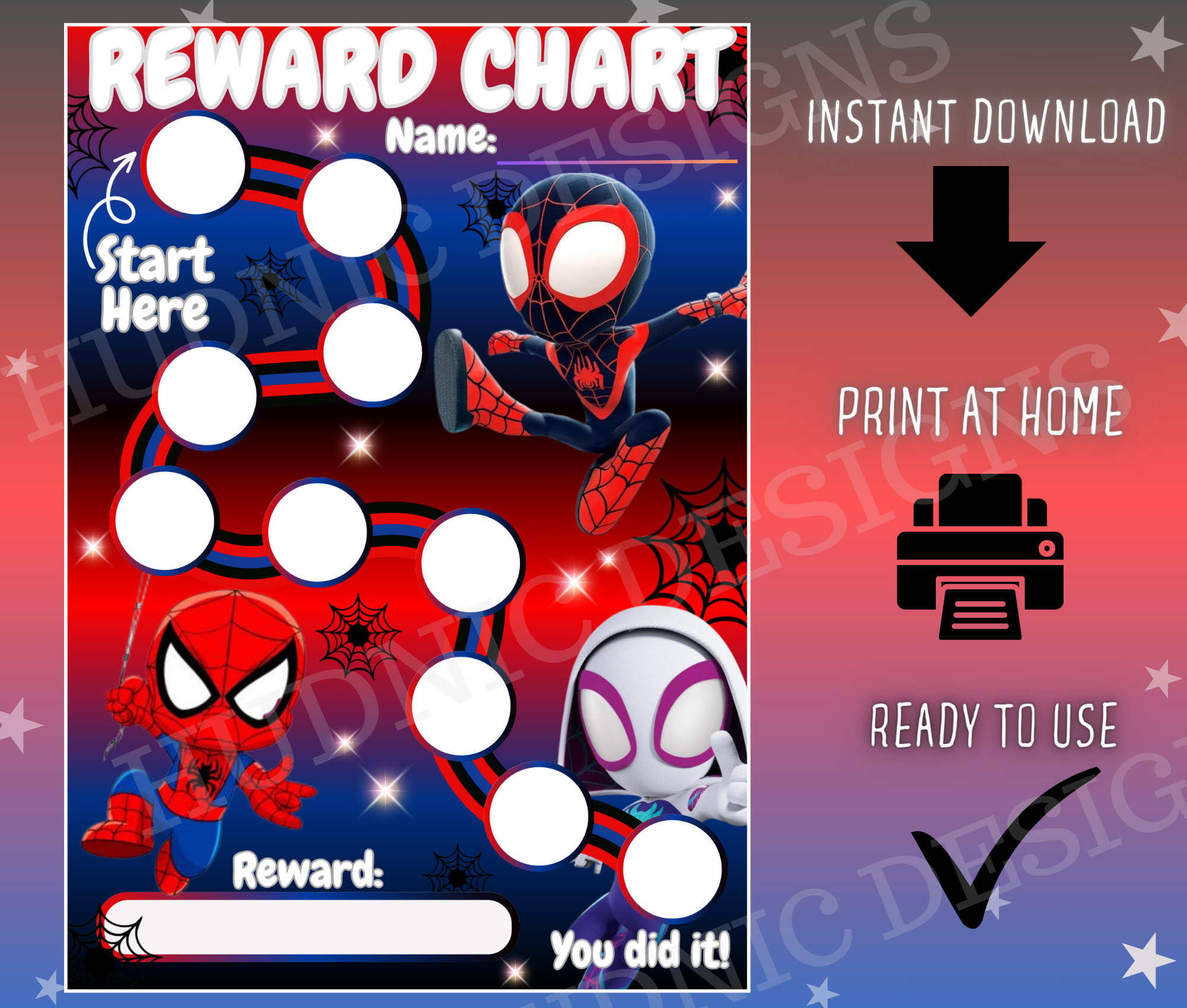 Spiderman Rewards Chart, Kids Chore Chart, Spiderman Reward Chart intended for Spiderman Reward Chart Printable Free