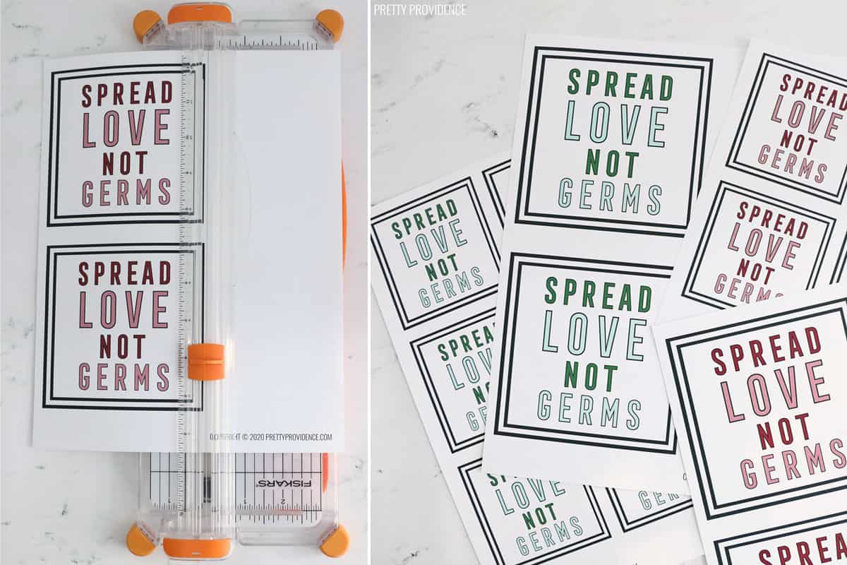 Spread Love, Not Germs - Free Printable Gift Tags - Pretty Providence throughout Spread Love Not Germs Free Printable
