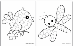 Spring Dot Painting Pages – The Artisan Life with regard to Free Dot Paint Printables