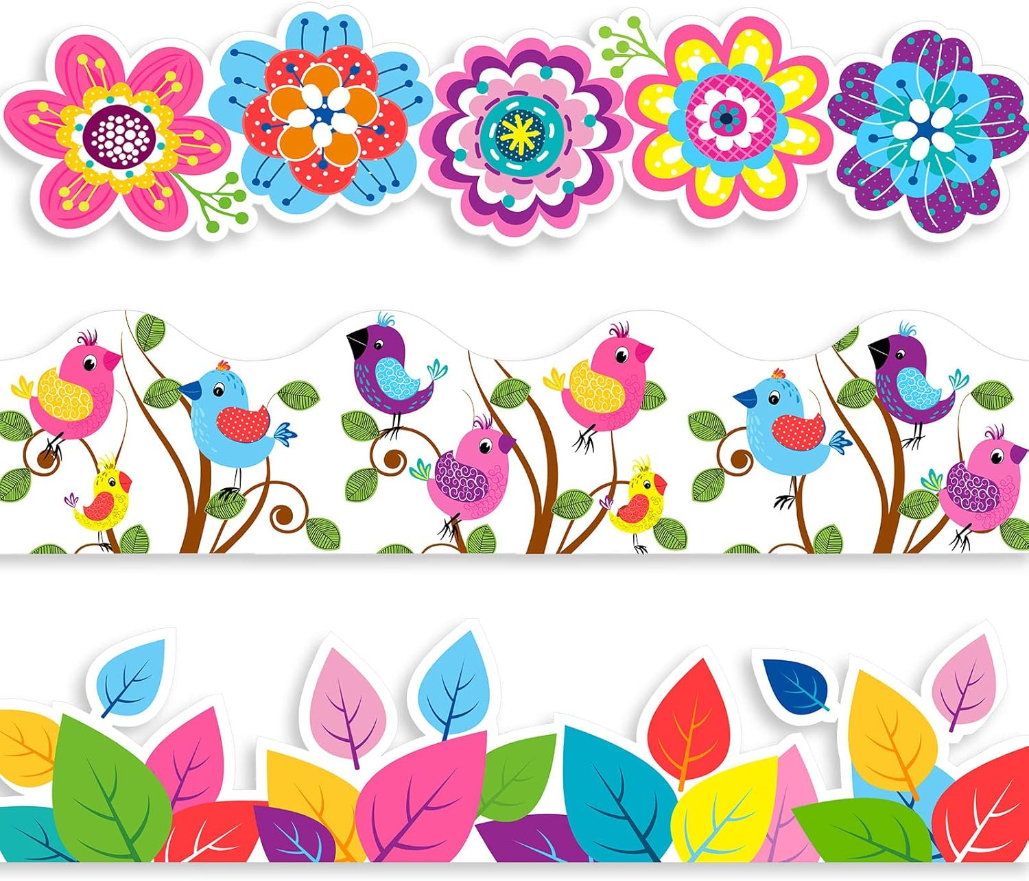 Springtime Bulletin Board Border Trim - 59Ft Saudi Arabia | Ubuy regarding Border For Bulletin Board Printable