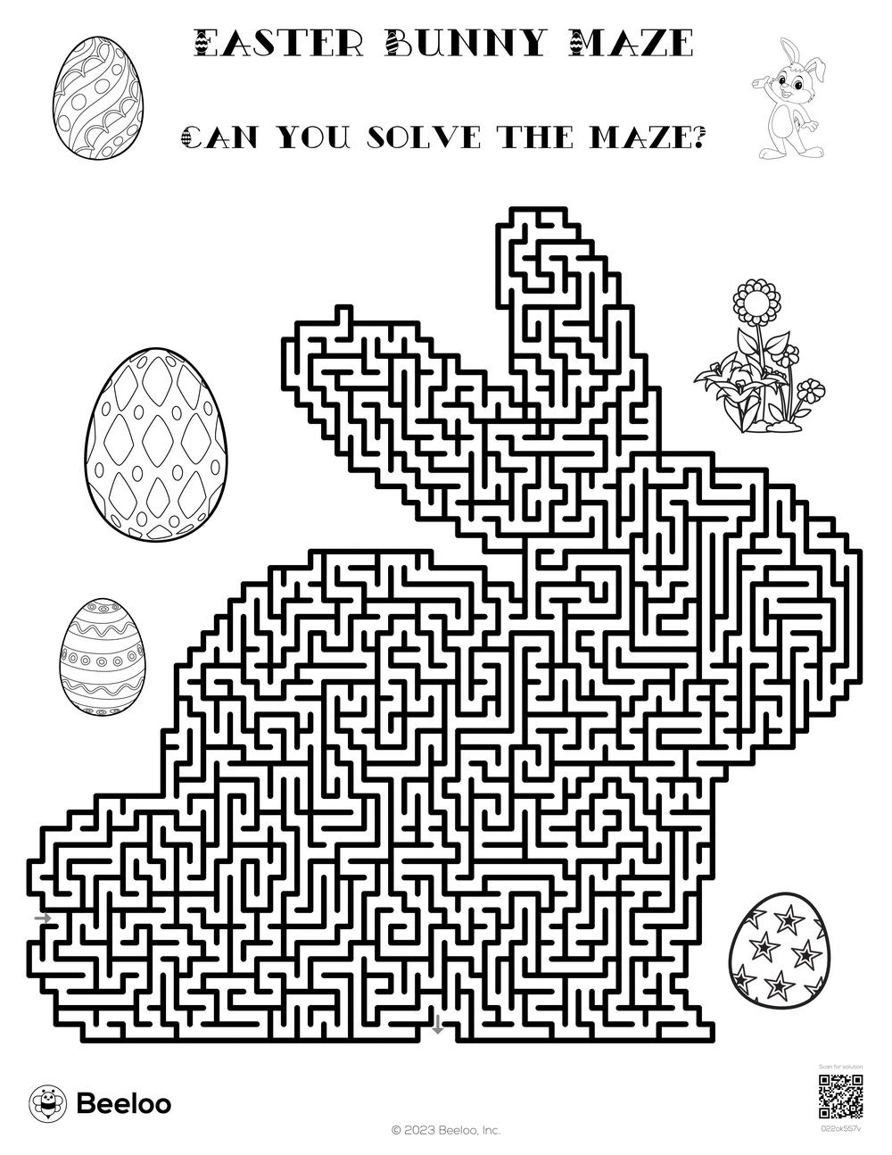 Springtime Easter-Themed Mazes • Beeloo Printable Crafts And throughout Easter Maze Printable Free