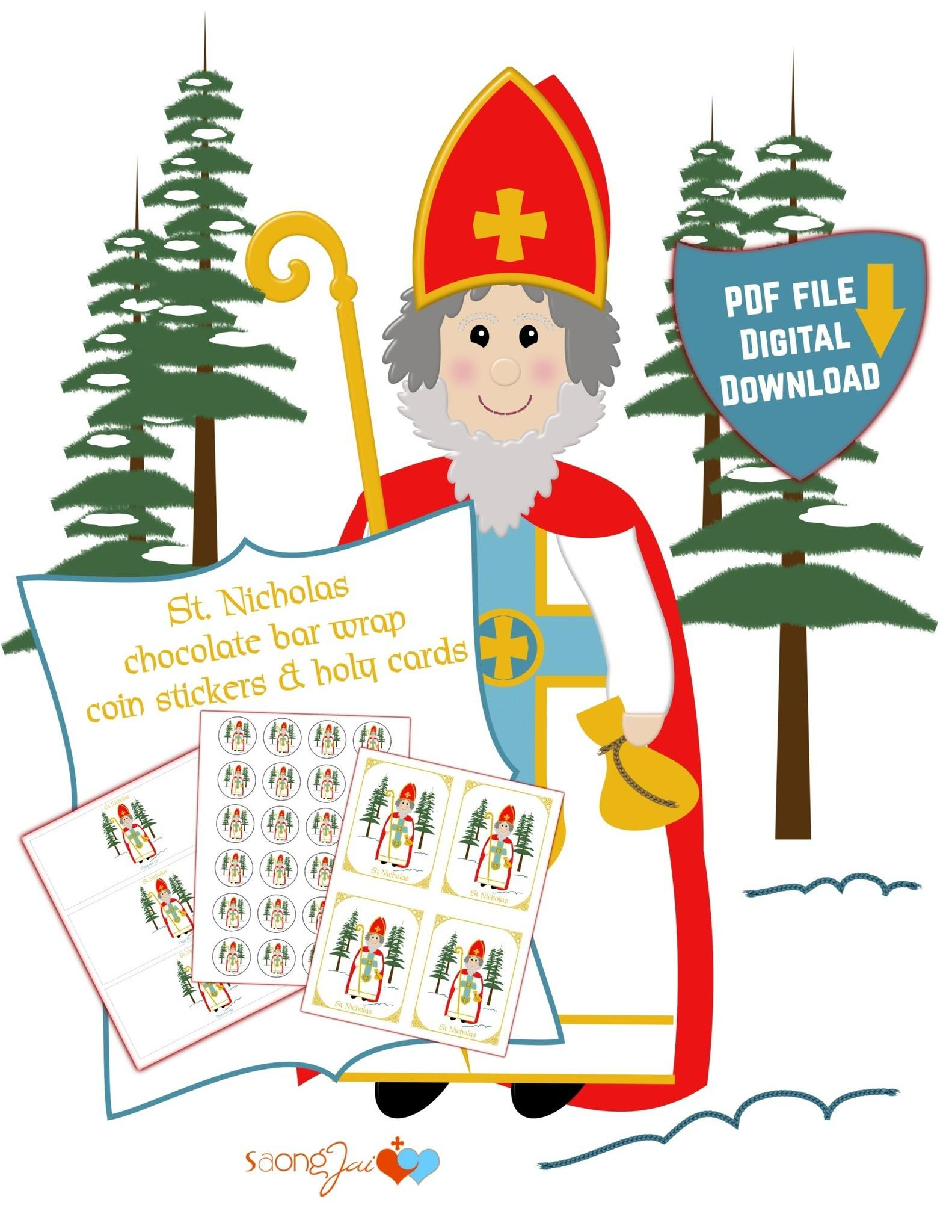 St. Nicholas Printable Pdf with St Nicholas Prayer Card Printable