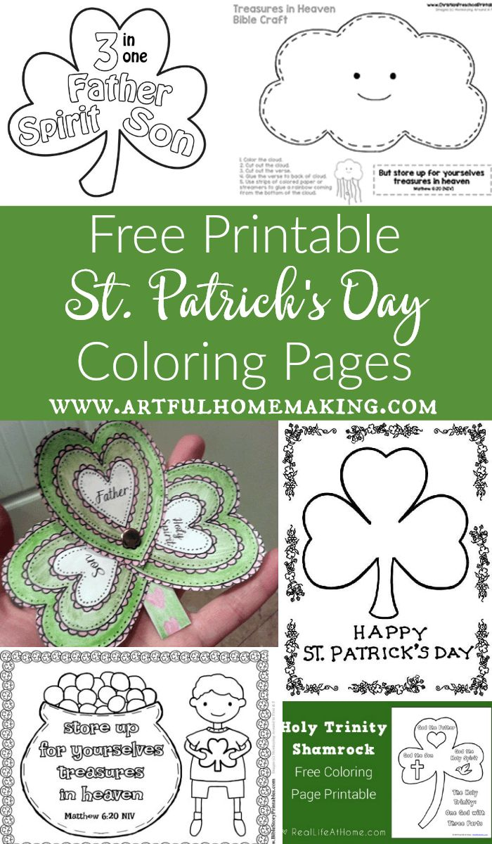 St. Patrick&amp;#039;S Day Coloring Pages And Free Printables with Free Printable Shamrock Trinity