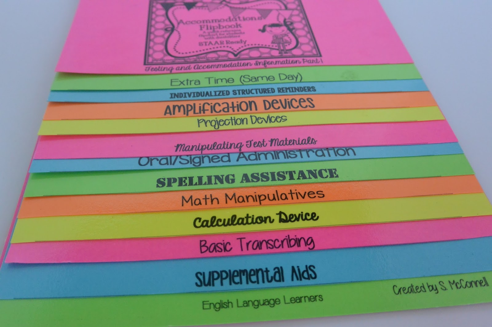 Staar Accommodations Made Easy- Printable Resources - Stephanie regarding Printable Staar Supplemental Aids