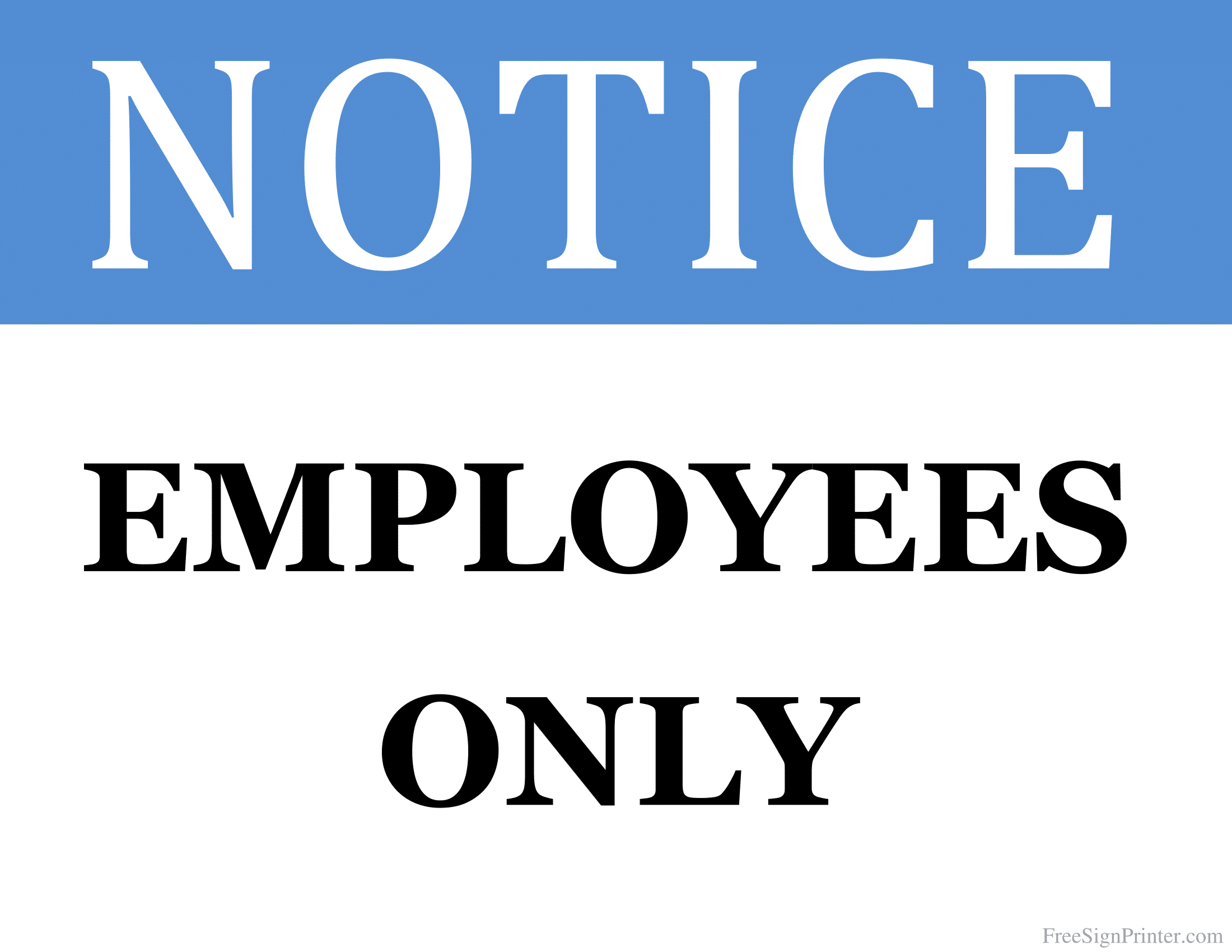 Staff Only Signs | Poster Template within Printable Employees Only Sign