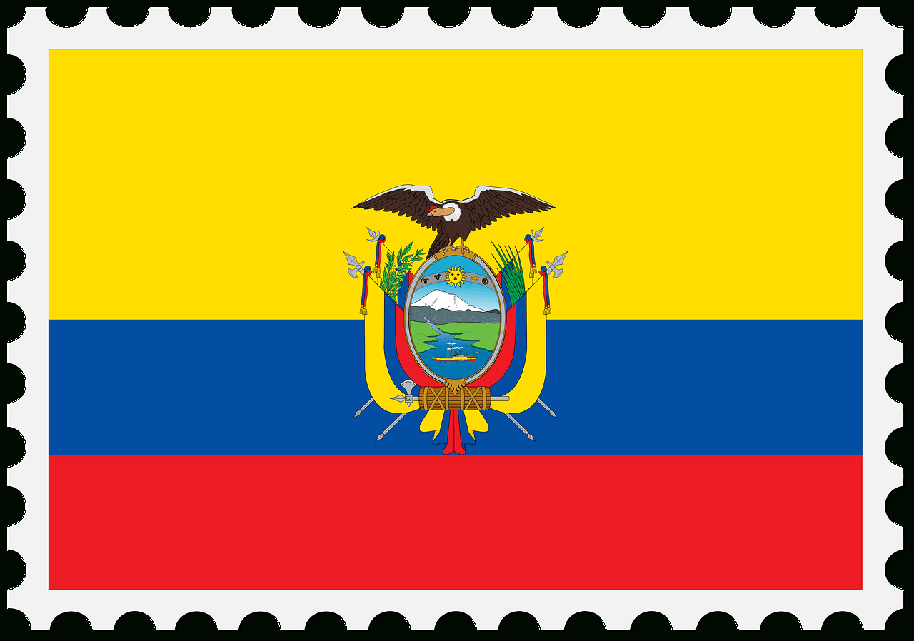 Stamp Ecuador Flag - Free Vector Clipart Images On Creazilla intended for Flag of Ecuador Printable