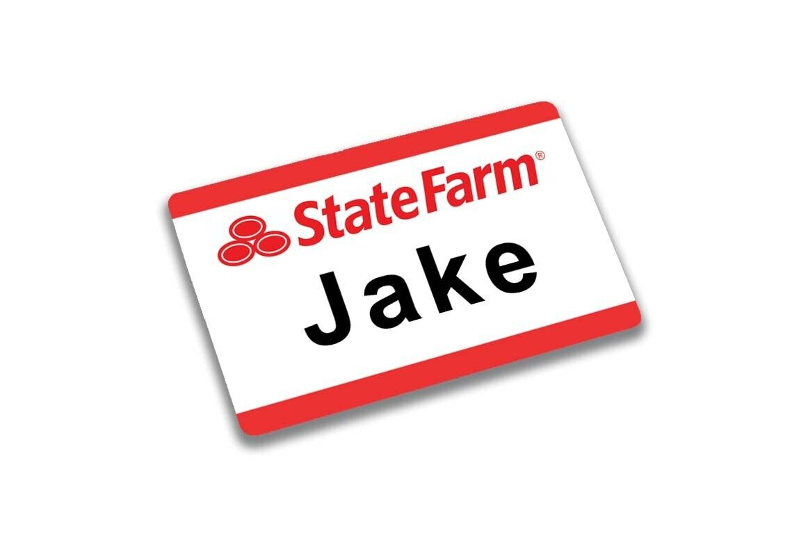 State Farm Jake Pin Plastic Card Id Movie Prop Pin | Ebay inside Jake From State Farm Name Tag Printable Free