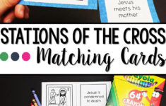 Stations Of The Cross Matching Cards Freebie | Sara J Creations inside Free Printable Stations Of The Cross