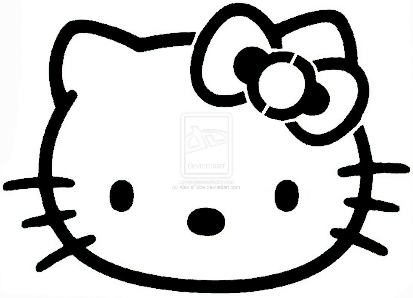 Stencil regarding Hello Kitty Stencil Printable