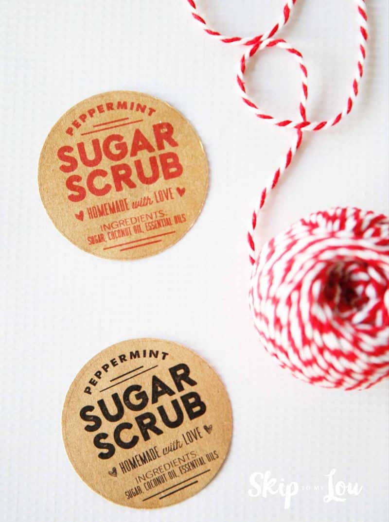 Sugar Scrub Recipe With Free Printable Labels | Skip To My Lou with regard to Free Printable Sugar Scrub Tags