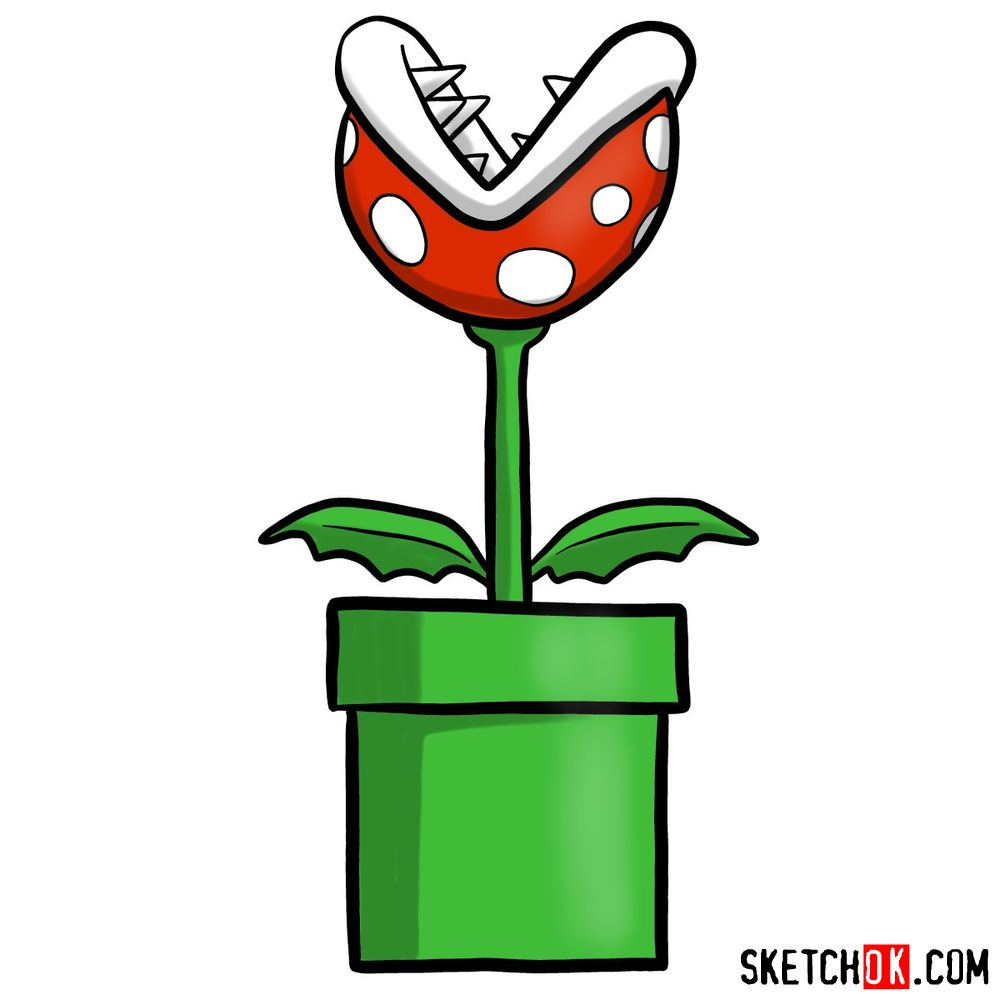 Super Mario Piranha Plant regarding Printable Super Mario Piranha Plant
