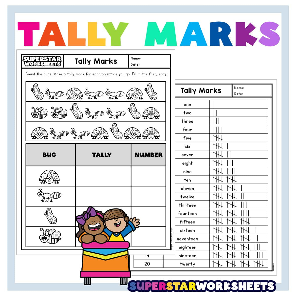 Tally Marks - Superstar Worksheets intended for Printable Let&amp;#039;S Make 10 Worksheet