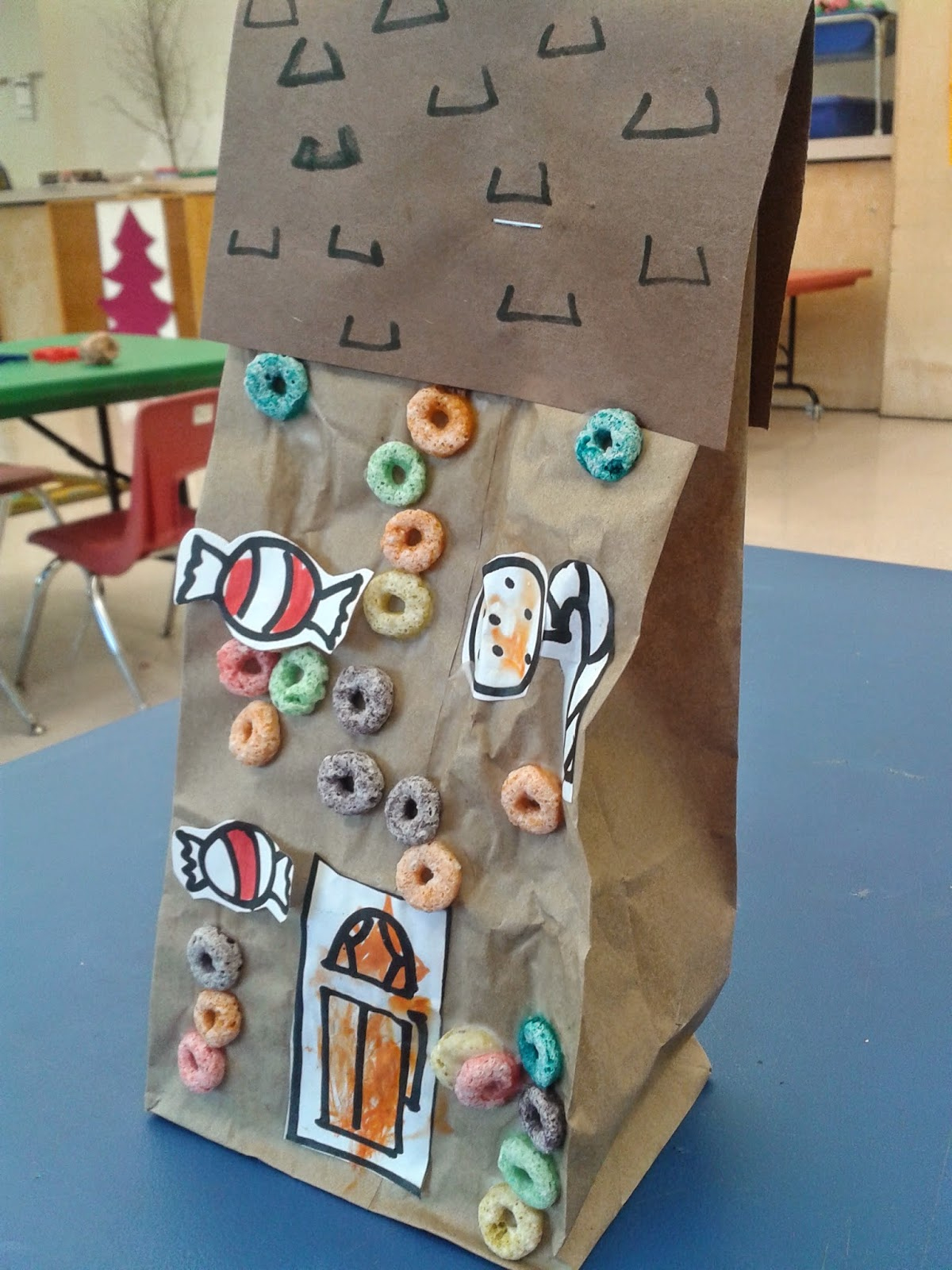 Teach Easy Resources: Paper Bag Gingerbread House And A Free Candy regarding Printable Candy For Gingerbread House