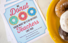 Teacher Appreciation Week Ideas With Printables – Sara Luke Creative for Donut Teacher Appreciation Free Printable