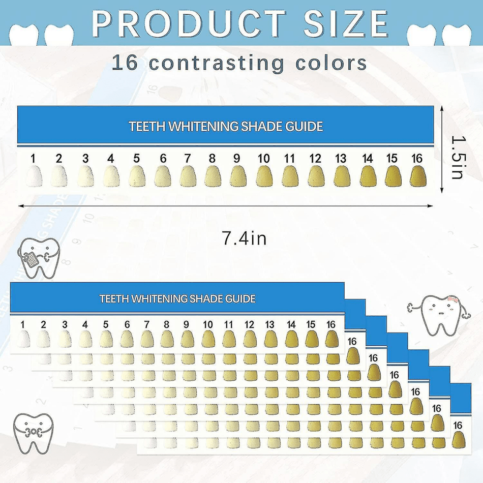 Teeth Whitening Shade Guide - 16 Contrasting Colors Download with regard to Printable Tooth Shade Chart