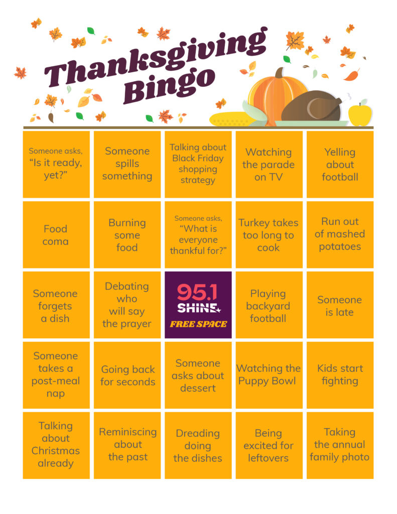 Thanksgiving Day Bingo Board - Bright-Fm with Thanksgiving Day Bingo Cards