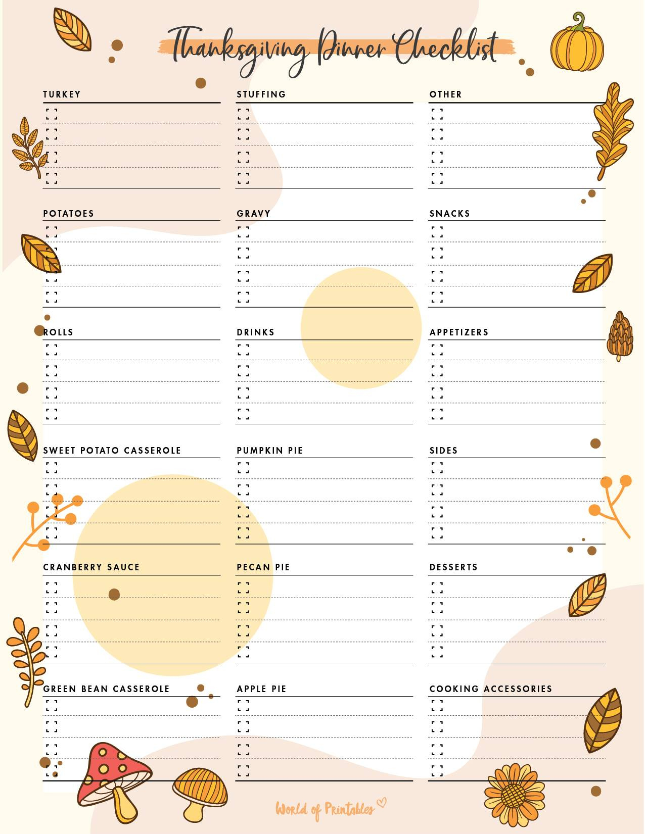 Thanksgiving Planner - Free 60 Page Planner That&amp;#039;S Perfect For regarding Thanksgiving Planner Free Printable