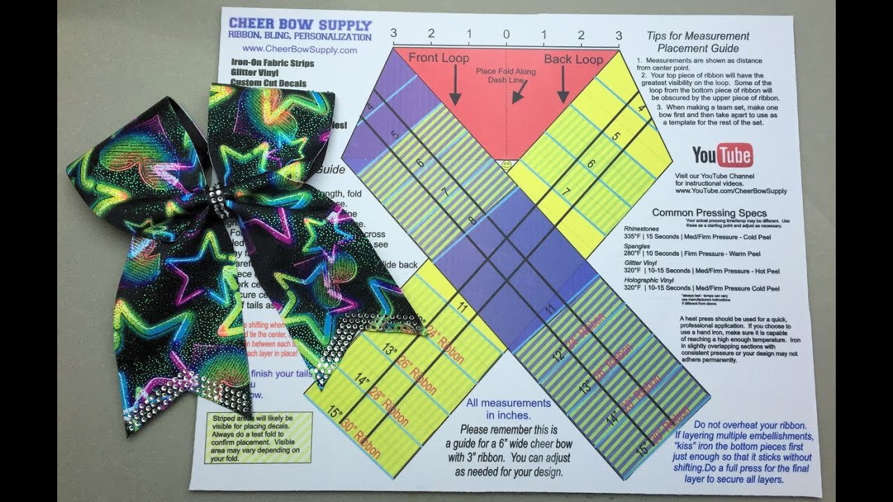The Easy Way To Make A Cheer Bow pertaining to Free Printable Printable Cheer Bow Template