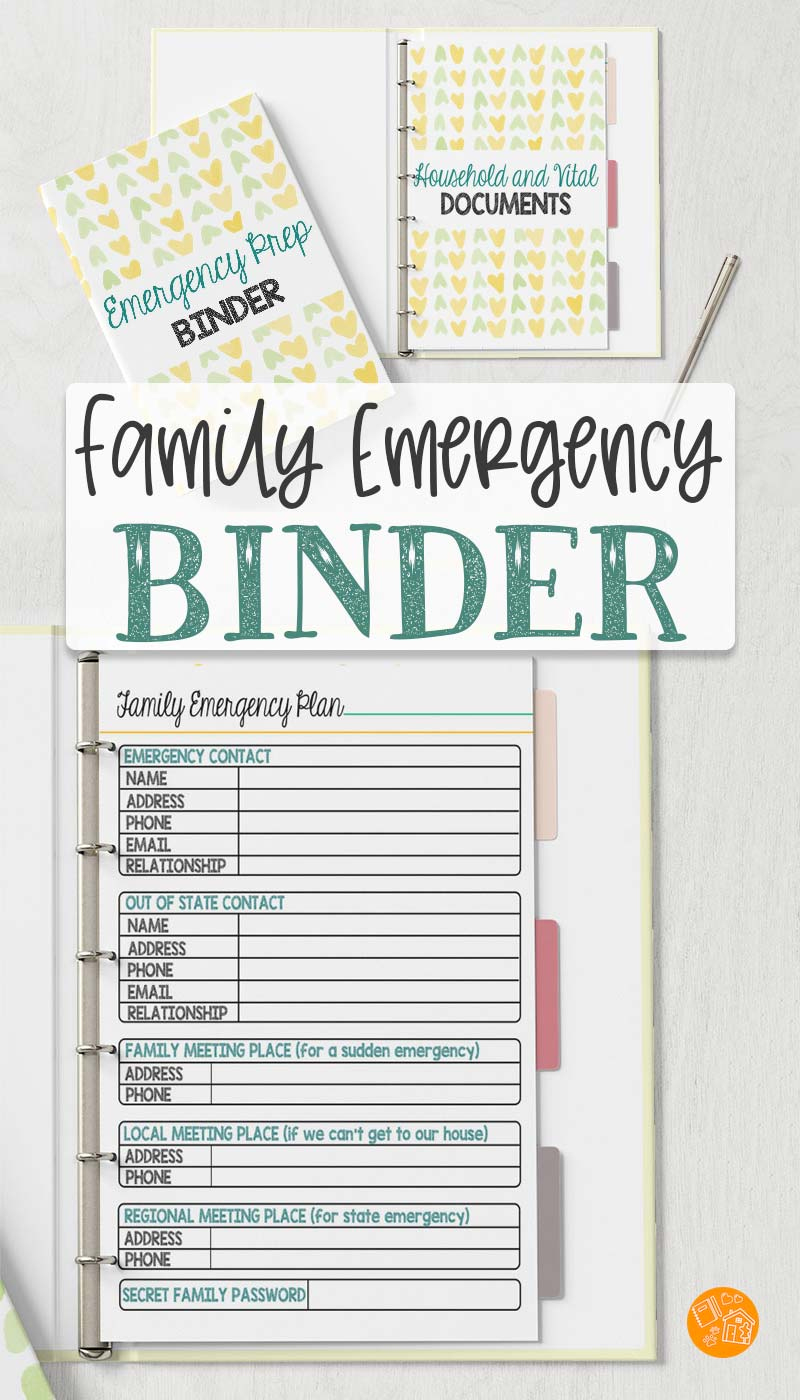 The Emergency Prep Binder Every Family Should Have | Sunny Day Family regarding Emergency Binder Printables Free