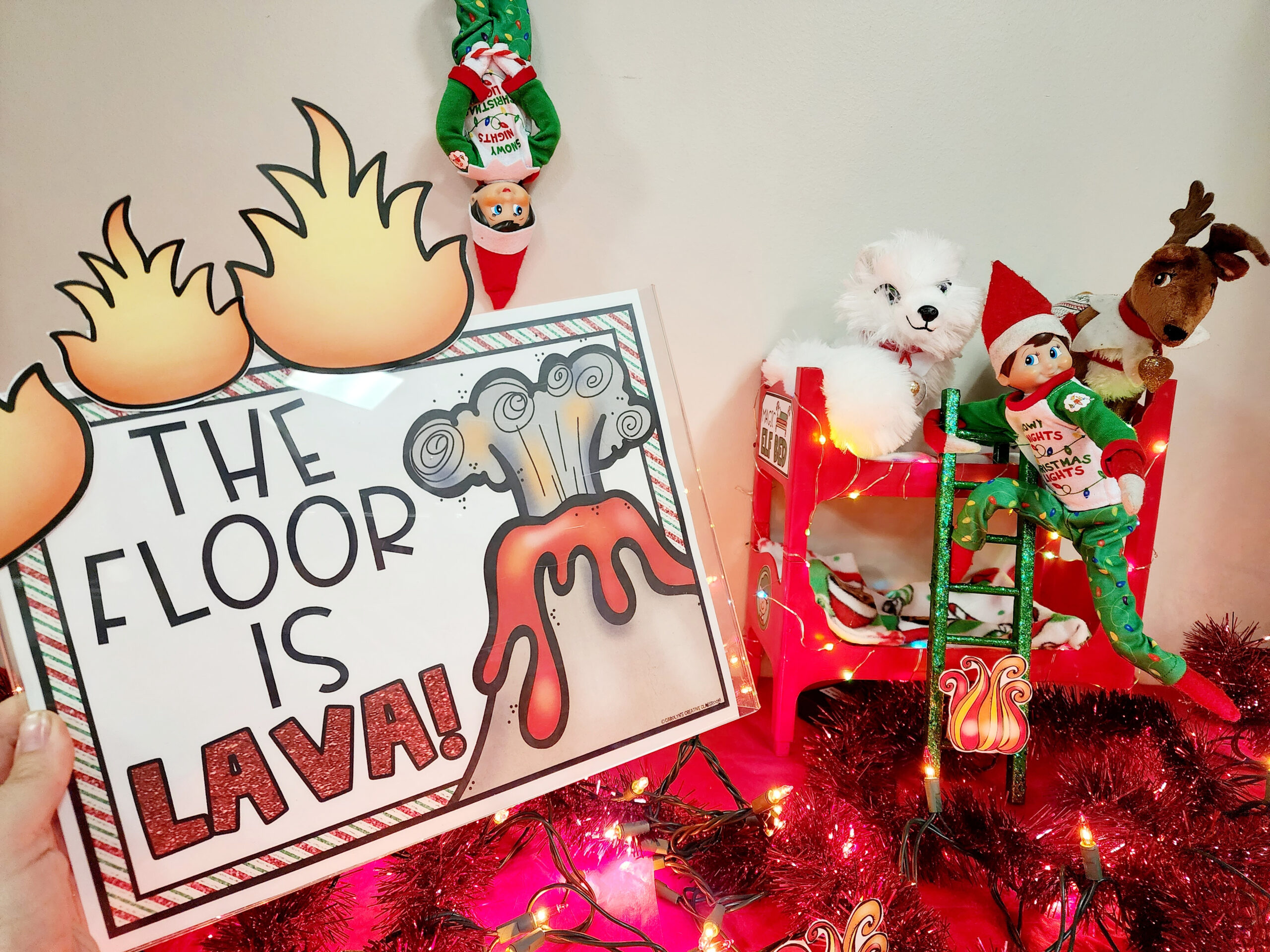 The Floor Is Lava Printable Poster Freebie – Elf Day 8 inside Floor Is Lava Printable