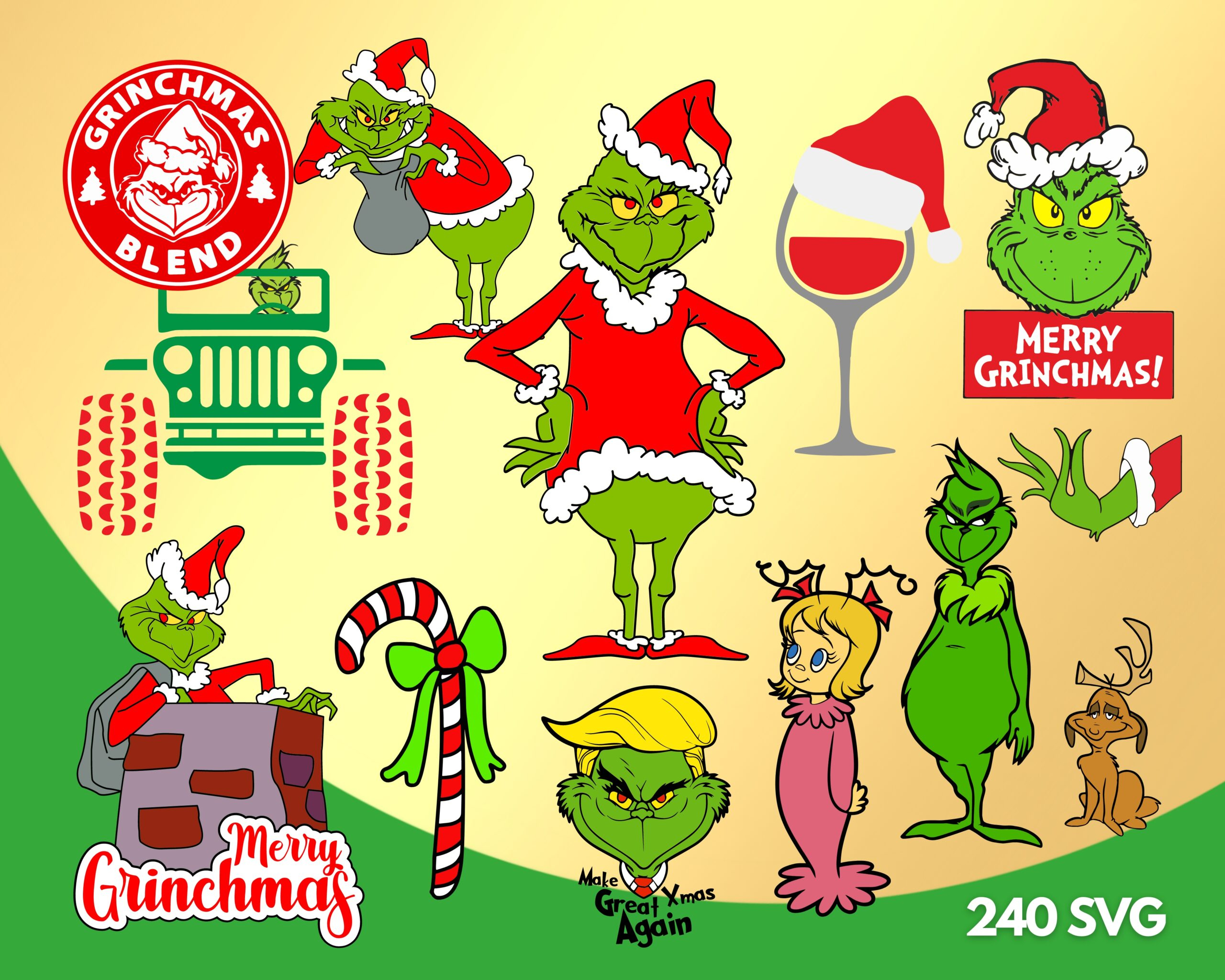 The Grinch Clipart Png with Free Printable Grinch Clip Art