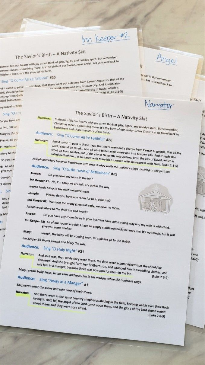 The Savior&amp;#039;S Birth: A Nativity Skit Script With Music – Free throughout Free Printable Skits For Seniors