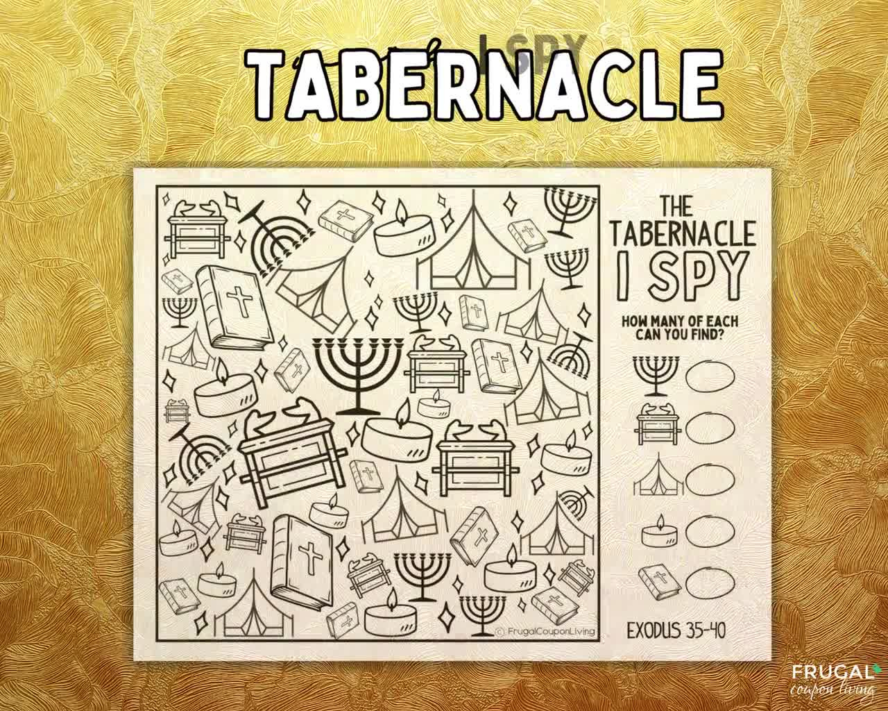 The Tabernacle Of Moses Pdf Explained, Printable Activity Mat &amp;amp; Coloring Page, Ark Of The Covenant Tabernacle Exodus Sunday School Activity with regard to Printable Tabernacle Activity Pages