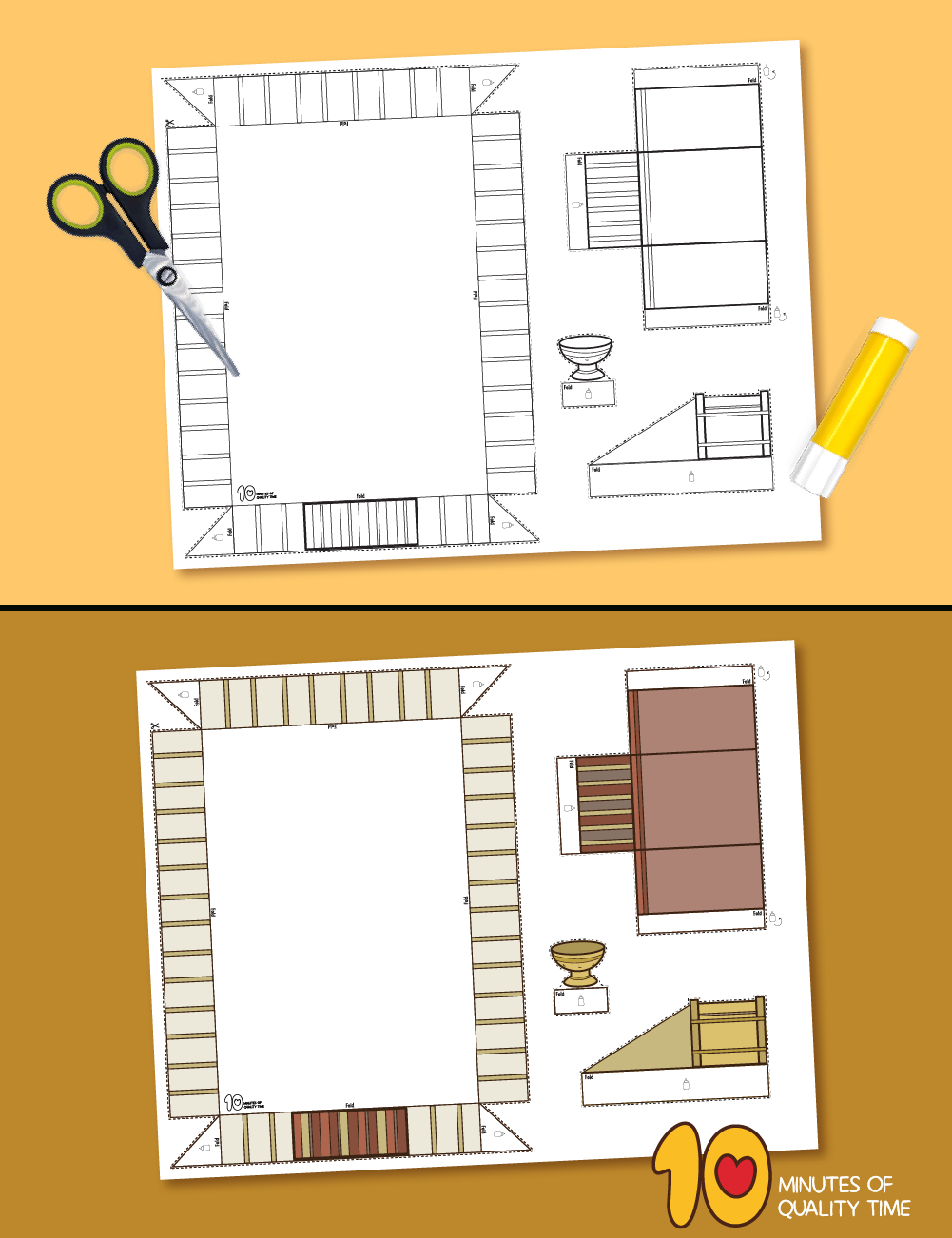 The Tabernacle Printable 3D Craft – 10 Minutes Of Quality Time pertaining to Printable Tabernacle Activity Pages