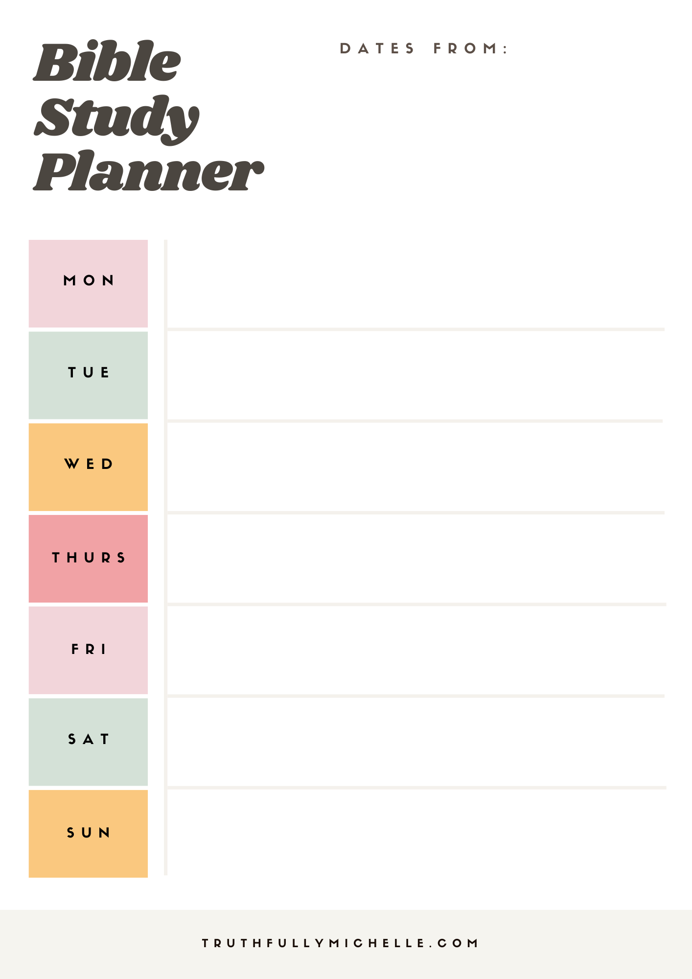 The Ultimate Printable Bible Study Planner Template Bundle in Free Faith Planner Printables