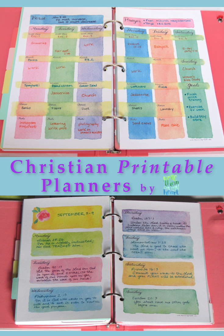 These Christian Printable Planners Will Set Your Mind On Things intended for Free Faith Planner Printables