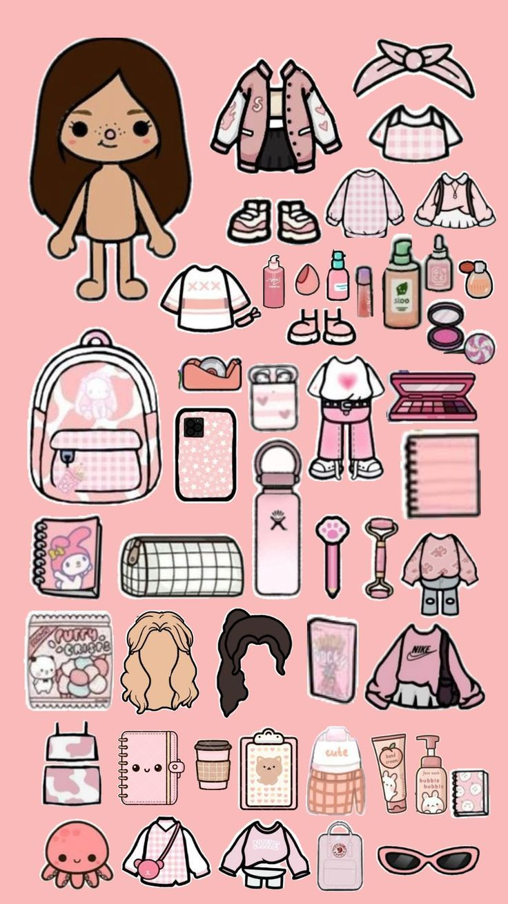 Toca Boca In 2025 | Paper Doll Template, Hello Kitty Crafts, Paper inside Toca Boca Paper Doll Printable Free