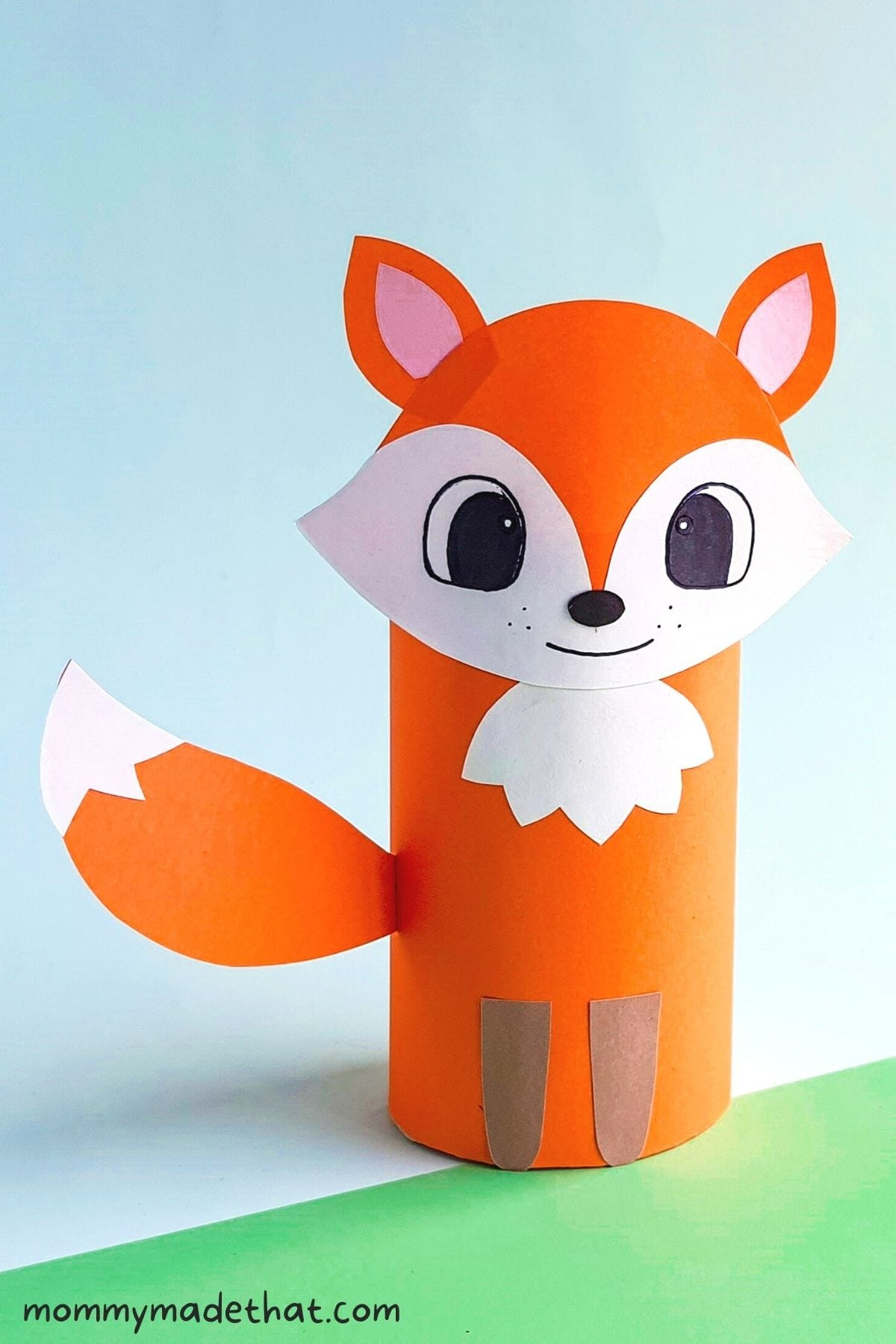 Toilet Paper Roll Fox Craft (+Free Printable Template) inside Free Printable Toilet Paper Roll Crafts