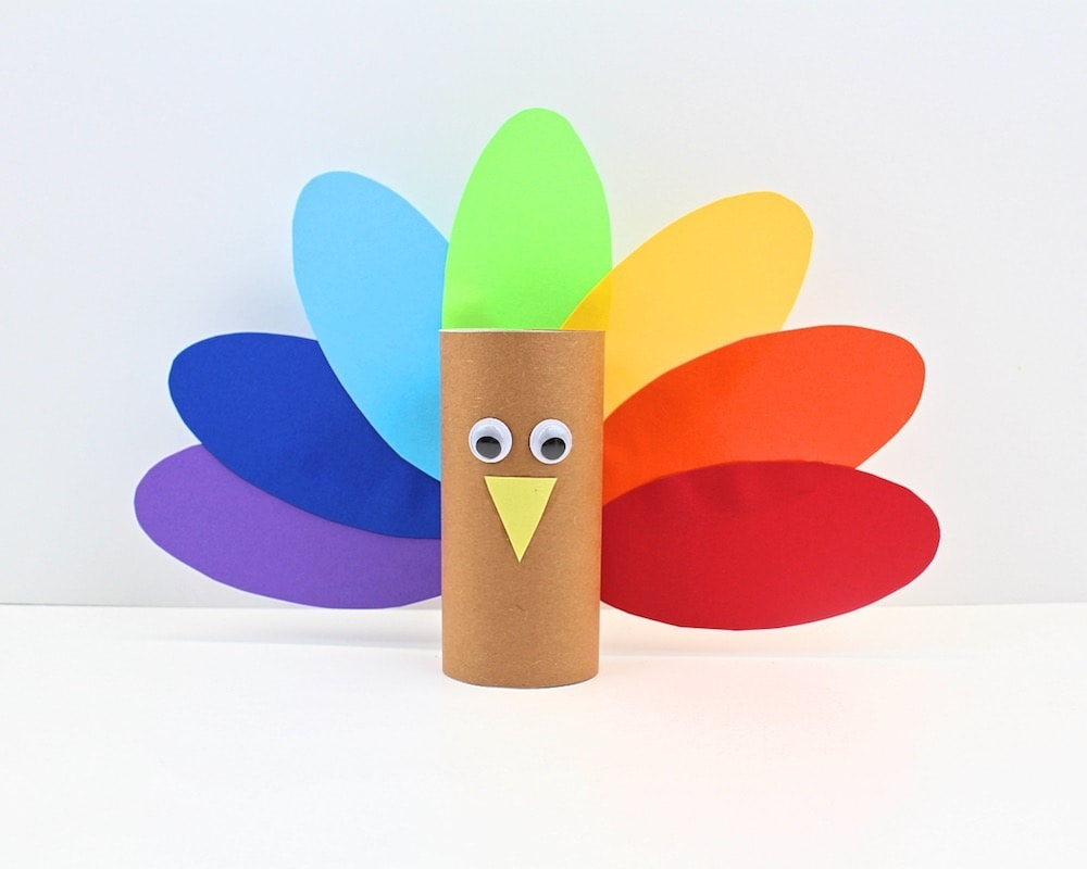 Toilet Paper Roll Turkey Craft For Kids (With Free Template intended for Free Printable Toilet Paper Roll Crafts