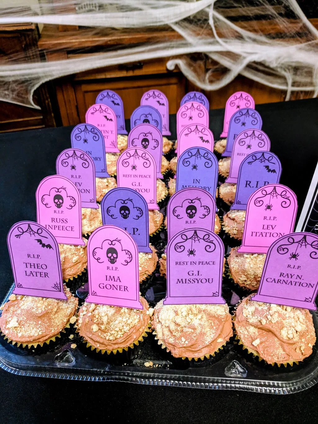 Tombstone Printable Halloween Cupcake Toppers - Merriment Design in Printable Tombstone Cupcake Toppers