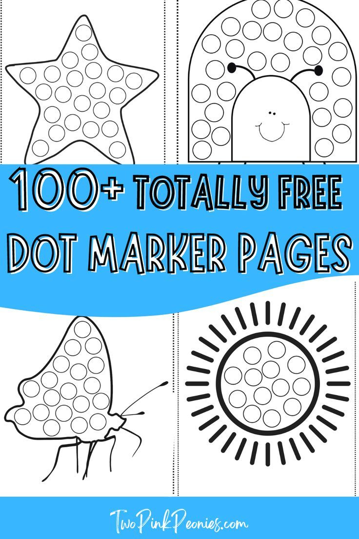 Totally Free Dot Marker Pages (Over 100 Free Dot Marker Pages) regarding Free Dot Dauber Printables