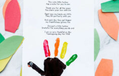 Turkey Handprint Poem | Free Printable Template – Fox Farm Home throughout Free Printable Turkey Handprint Poem