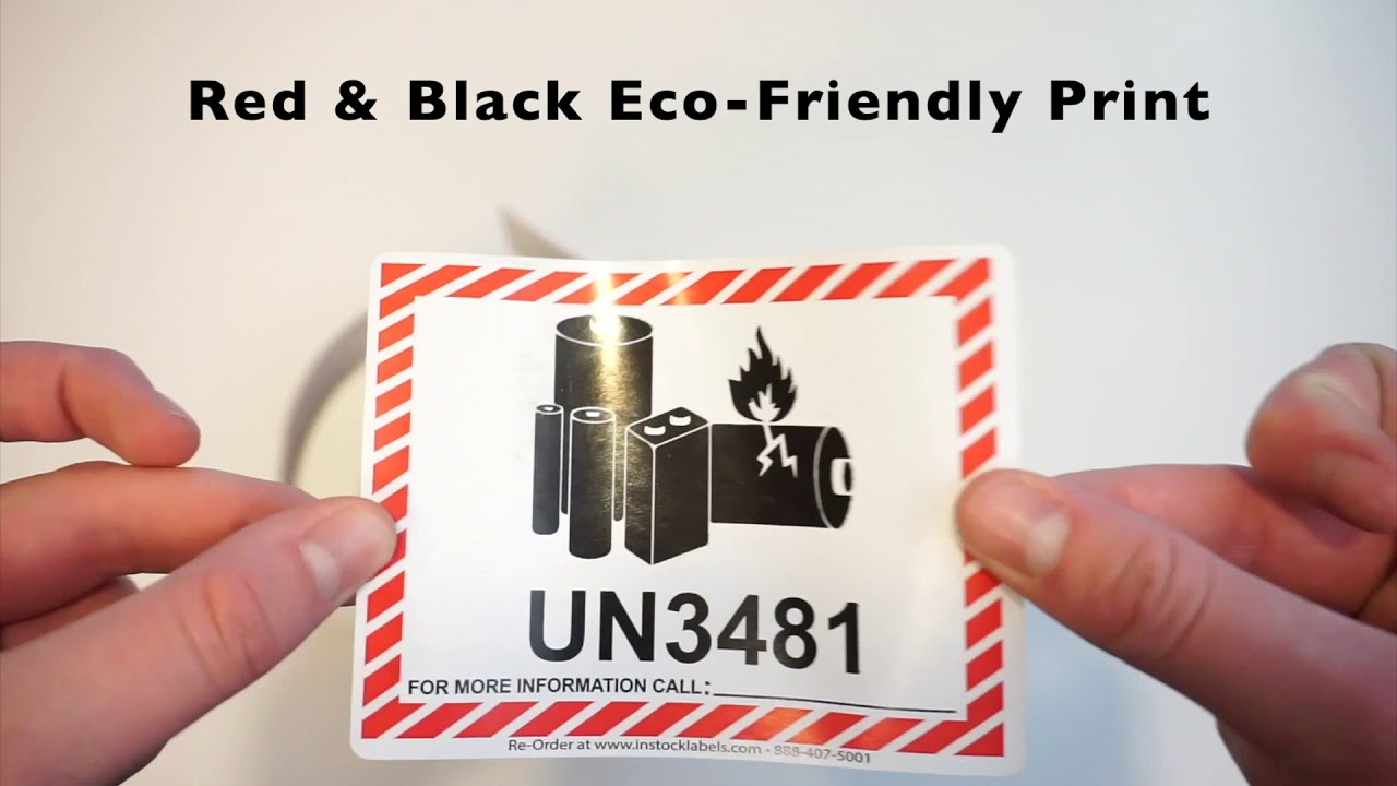 Un Lithium Battery Labels - Shipping Warning Labels regarding Fedex Free Printable Un3481 Label