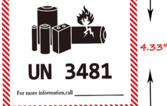 Un3481 Label 100 Un3481 Lithium Battery Warning Labels – 4.7" X pertaining to Free Printable Un3481 Label