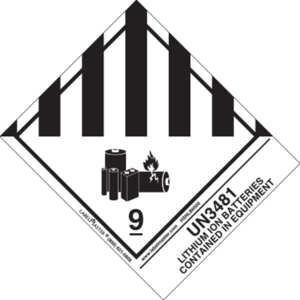 Un3481 Lithium Batteries Labels for Fedex Free Printable Un3481 Label