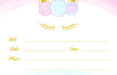 Unicorn Invitation Free Printable Templates – Easy To Download! throughout Unicorn Birthday Free Printables