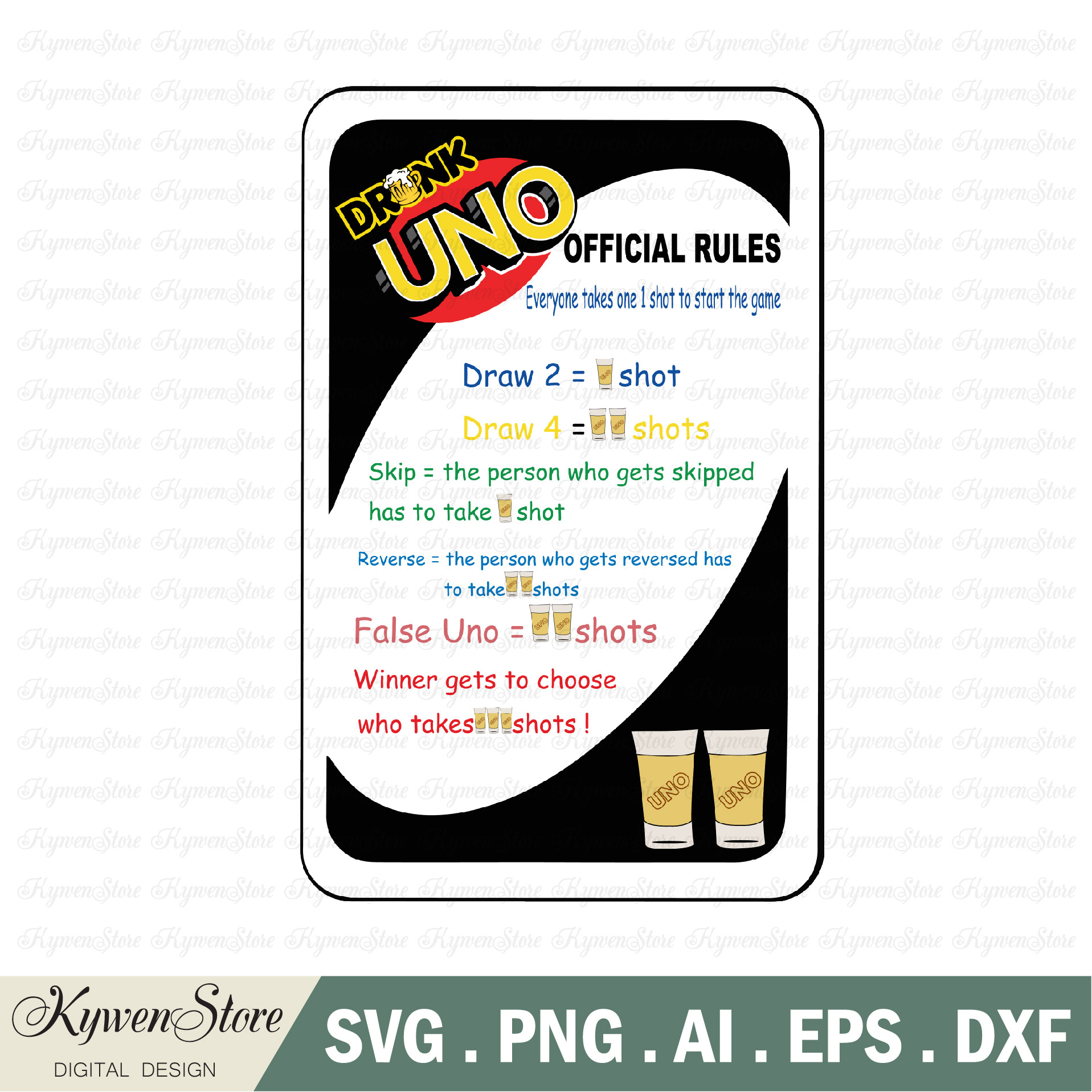 Uno Drunk Logo Svg, Uno Svg, Uno Card Svg, Uno We Out, Uno 2023 Svg, Uno Lover Svg, Uno Game inside Printable Free Printable Drunk Uno Rules