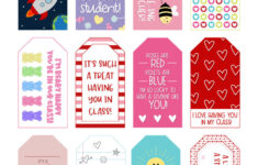 Valentine Tags – 300 Free Printable Tags | Printabulls in Free Printable Valentine&#039;s Tags