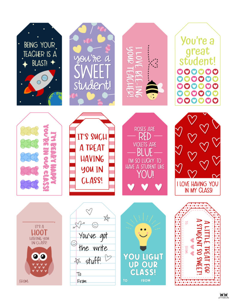 Valentine Tags - 300 Free Printable Tags | Printabulls in Free Printable Valentine&amp;amp;#039;s Tags