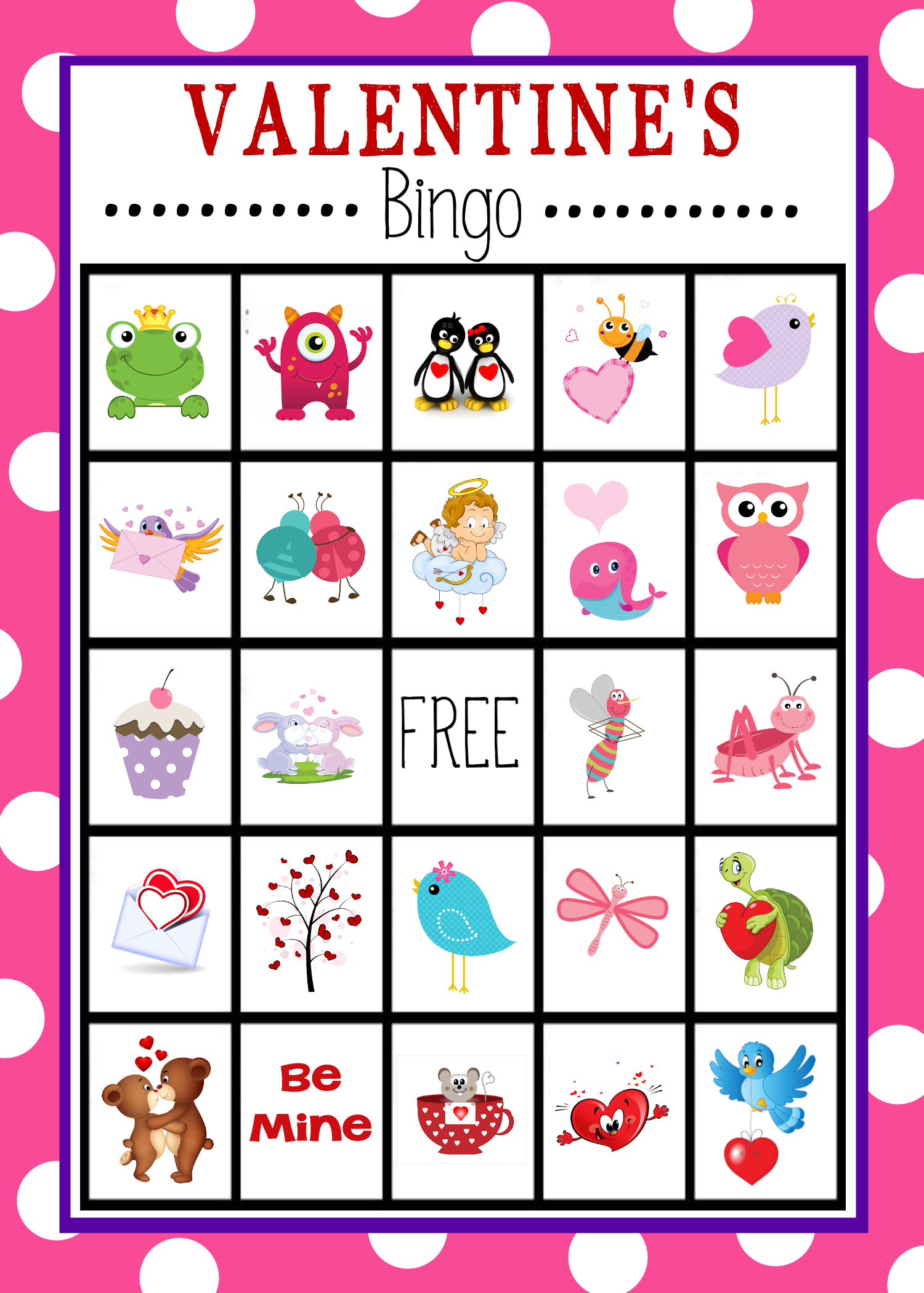 Valentine&amp;#039;S Bingo Game - Crazy Little Projects with regard to Valentine Day Bingo Cards