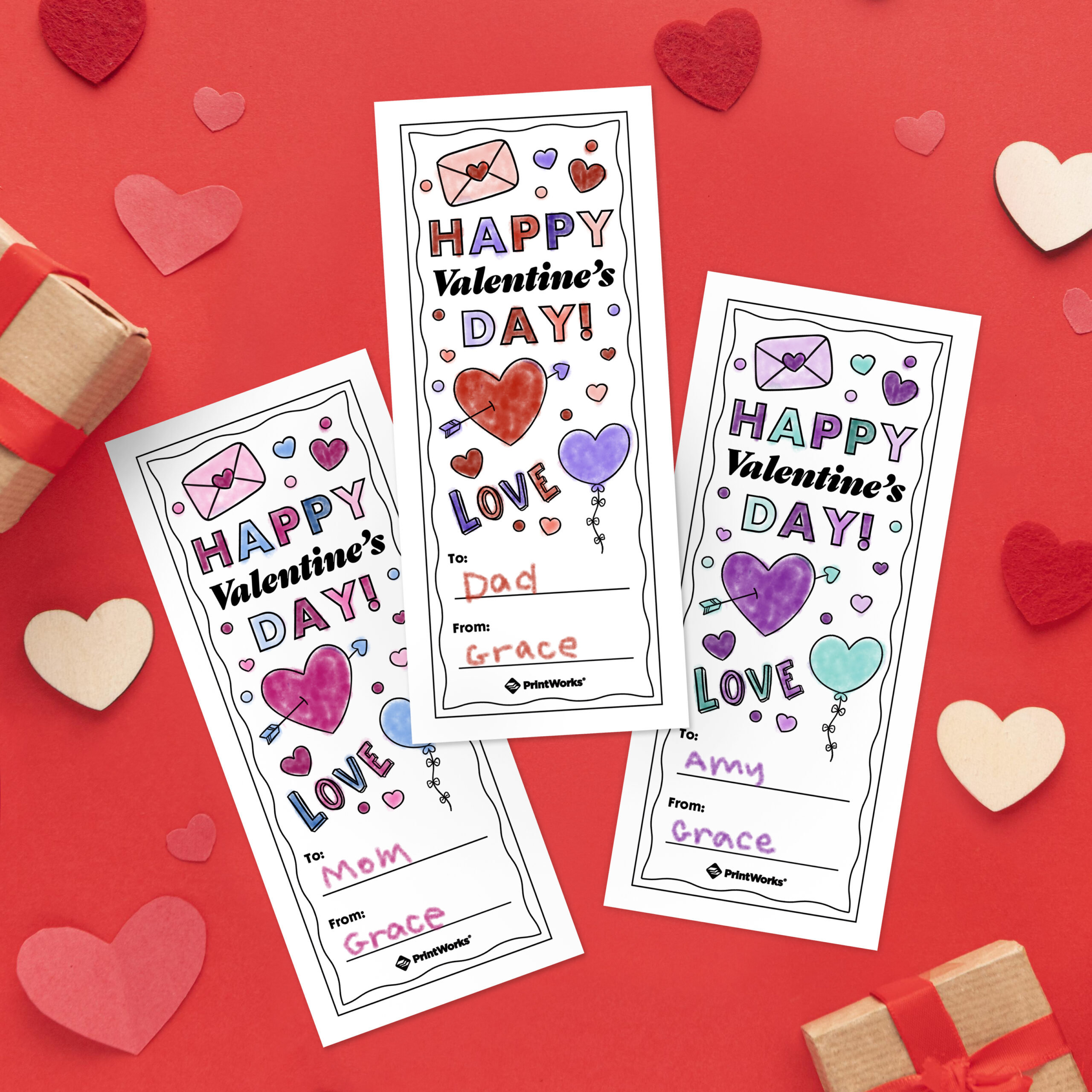 Valentine&amp;#039;S Bookmarks - Free Printable Download in Valentine Bookmarks Free Printable