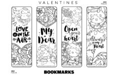 Valentine'S Day Bookmarks – Kids Activity Zone inside Valentine Bookmarks Free Printable